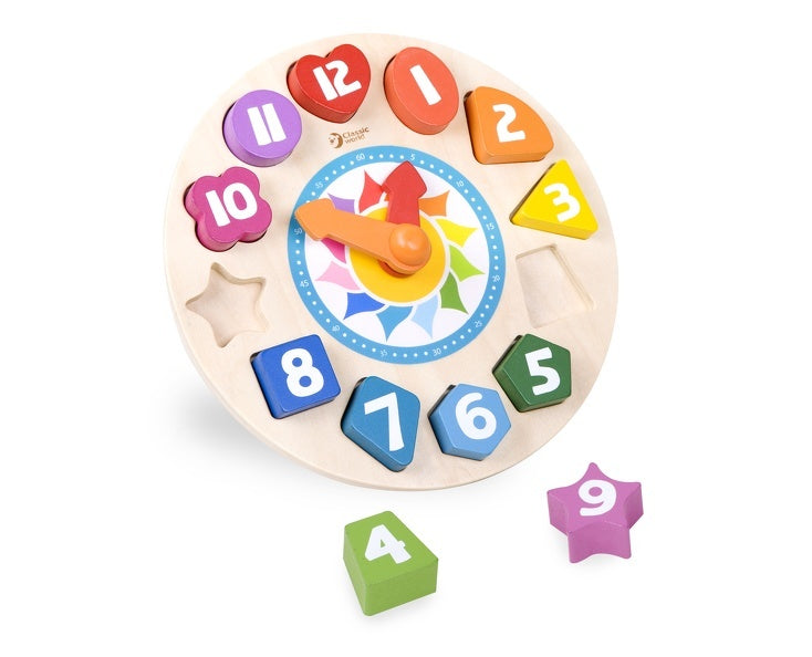 Tic Tac wooden clock puzzle - The Present Factory