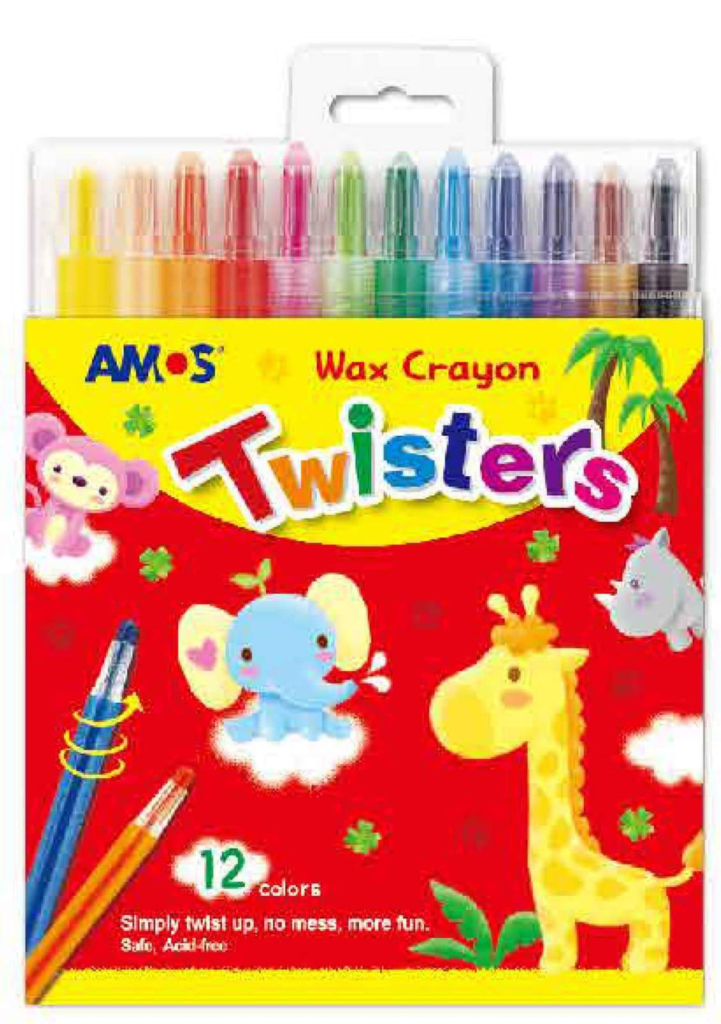 Twistable coloured crayons - The Present Factory